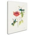 thumbnail image 2 of Trademark Fine Art 'Teal Hummingbirds II Flower' Canvas Art by Katie Pertiet, 2 of 3