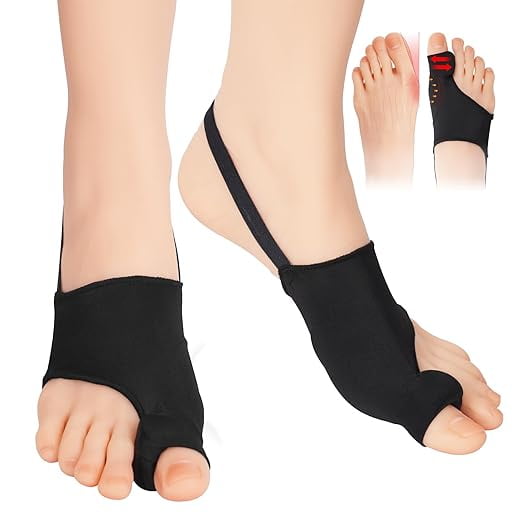2PCS Bunion Corrector for Women & Men - Toe Alignment Corrector with Splint & Pads for Hallux Valgus Pain Relief, Comfortable Toe Separator for Day/Night Support, Anti Slip Big Toe Straightener