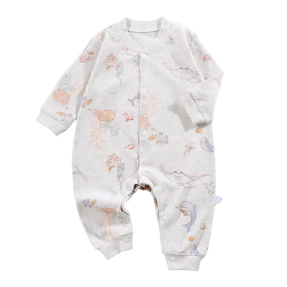 Karoyedx Baby Boys Clothes Winter Cotton Soft Unisex Footless Newborn Baby Sleepers Pajamas Romper Boys Girls Long Sleeve Purple Size,12-18