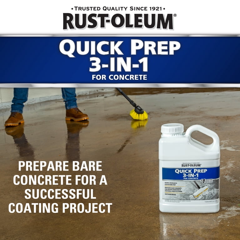 Rust-Oleum Quick Prep 3 in 1 Concrete Cleaner, 1 Gallon photo 2