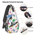 thumbnail image 3 of Sling Bag for Men, Funny Cute Parrot Flower Letters Fanny Pack Crossbody Bags Shoulder Chest Bag, Small Gym Bag Anti Theft Crossbody Backpack Daypack for Travel Sports Running Hiking, 3 of 7