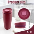 thumbnail image 3 of Replacement Slider Lid for Owala SmoothSip 20oz & 12oz, Top Cover Compatible with Owala 24oz Coffee Tumbler, Coffee Travel Mugs Leakproof Accessories, BPA-Free (Black Cherry), 3 of 9