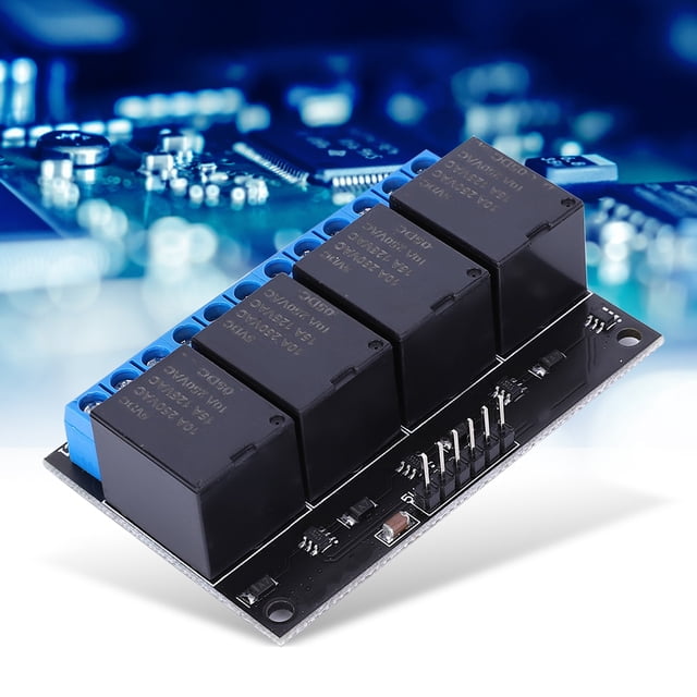 Relais à Semi-Conducteurs, Module Relais à 4 Canaux, Bascule Haute Stabilité DC 5V pour Contrôle Automatique à Domicile pour Contrôle Électromécanique