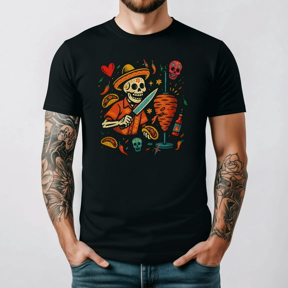El Rey Del Trompo The King Of Al Pastor Tacos Funny Unisex T-Shirt up to 5XL