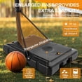 thumbnail image 4 of Beddle Portable Adjustable Basketball Hoop, 4.9-10ft Height for Outdoor Use – Ideal for Kids, Teens, and Adults, 4 of 7