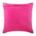 thumbnail image 3 of Euro Pillows, Decorative Fuchsia Pink Euro Pillowcases 26x26 inch (65x65 cm), Suede European Shams, Striped, Pintucks, Textured, Modern Euro Shams - Crystal Heart, 3 of 3
