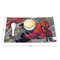 Cat Sprider Man Placemats,Cute Cartoon Patterns Table Mats Set of 6