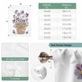 thumbnail image 6 of Watercolor Purple Floral Balloon Curtains 63 Inch Length for Living Room/Bedroom, Spring Flower Basket Botanical Rod Pocket Privacy Door Curtains Decorative Tie Up Shade for Window 52"x63", 6 of 8