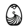 thumbnail image 6 of Elegant Twirl Easter Egg Decor, Minimalist Line Art Sculpture Accent, 6 of 7