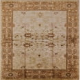 thumbnail image 1 of Ahgly Company Machine Washable Indoor Square Industrial Modern Light Copper Gold Area Rugs, 6' Square, 1 of 7