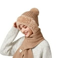 thumbnail image 2 of KANG Winter Warmth Knitted Scarf Hat For Cold Weather Outdoor Activities Thermal Fleece Lined Face, 2 of 5