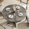 thumbnail image 3 of MARNUR Round Dining Table for 4 Persons 47" Modern Kitchen Table for Dining Room Kitchen, Gray (Only Table), 3 of 7