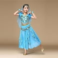 thumbnail image 2 of Fshinging Baby Girls Dresses Summer Belly Dance for Girls Sequin Dance Carnival Set Vacation Dress Size M, 2 of 5