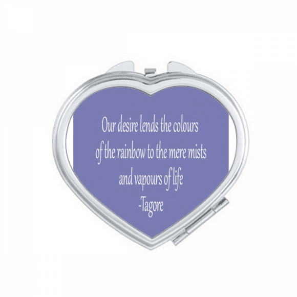 Qoutes Healing Sentences Desire Mist Life Mirror Travel Magnification Portable Handheld Pocket Makeup