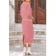thumbnail image 2 of Conjunto Coordinado para Mujer PRETTYGARDEN Suéter y Falda a Rayas Talla L, 2 of 8
