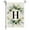 H, variant on Monogram Letter Garden Flag, 11.8*17.7 Inch Linen Double Sided Garden Flags for Outside, Family Last Name Initial Outdoor Decoration Flag, Suitable for Yard, Porch(Flagpole not Included)