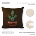 thumbnail image 4 of cactus pot aestheticismLinen toss pillowcase decoration pillowcase gifting preferred 18x18 inch cushion cover 4 sets sofa pillowcase sofa bedroom living room car, 4 of 8