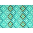 thumbnail image 1 of Ahgly Company Indoor Rectangle Southwestern Turquoise Blue Country Area Rugs, 2' x 4', 1 of 4