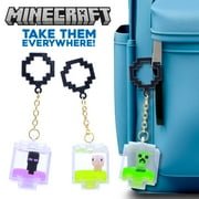 Minecraft Charms Backpack Hanger, Action Figure Accessory Keychain, Children Ages 3+