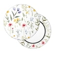 thumbnail image 2 of Disketp Watercolor Floral A Funda Redonda para Taburete, Funda de Cojín para Silla de Bar Suave y Elástica-12 inch, 2 of 7