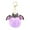Purple, variant on 2pcs Halloween Bat Keychain Plush Fuzzy Cute Accessory for Purse Backpack Car Keys Party Gift