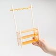 thumbnail image 2 of Miniature Clothing Rack with 10 Pcs Hangers Classic Plastic Dress Rack Vintage Mini Coat Rack Shoe Storage Shelf for Mini House Furniture Decoration,Set B, 2 of 4