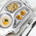 thumbnail image 3 of 1 Pce Assiette Divisée pour Bébé Incassable Assiette d'Alimentation pour Tout-Petits, 3 of 6
