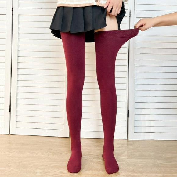 Bas Hauts Opaques pour Femmes Bas Cuisse Collants Bas
