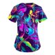 thumbnail image 3 of Camiseta de trabajo SCZ para mujeres con cuello en V manga corta talla L azul, 3 of 4