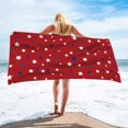 thumbnail image 4 of CuiLiyq 4th of July Patriotic Beach Towel, Red White Blue Stars Striped Bath Towel, Independence Day Decorations Soft Absorbent Quick Dry Oversized Bathroom Pool Blanket, 59" x 27.5", 4 of 6