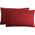 thumbnail image 2 of Bare Home 100% Cotton Flannel Deep Pocket 4-Piece Sheet Set with 2 Bonus Pillowcases (Queen, Red), 2 of 6