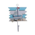 thumbnail image 2 of DOMELAY 3xDecorative Nautical Seaside Wood&Metal Mounted Hanger Coat Hooks Wall Rack#1 3 Pcs, 2 of 9