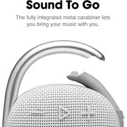 JBL Clip 4 - Portable Mini Bluetooth Speaker White (Sold without manufacturer )