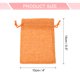 thumbnail image 2 of Bolsas de Yute Uxcell con Cordón, Sacos de Favor, Bolsas de Joyería para Regalos, Naranja, 2 of 7