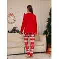 thumbnail image 5 of WEHUSE Family Christmas Pajamas Set Women & Men Couple Long Sleeve Pj Set Party Sleepwear Loungewear Set, 5 of 6