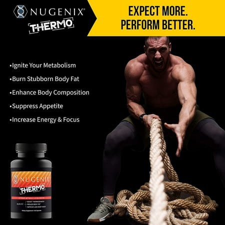 Nugenix Thermo, Fat Burner Dietary Supplement for Men, 60 Count