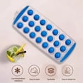 thumbnail image 4 of Cosmug 21-Hole Round Silicone Ice Tray with Sealed Lid, Durable Non-Stick Ice Cube Mold for Freezer, for Whiskey, Iced Coffee, and Summer Beverages, 11.7" x 4.6" x 0.9", 4 of 5