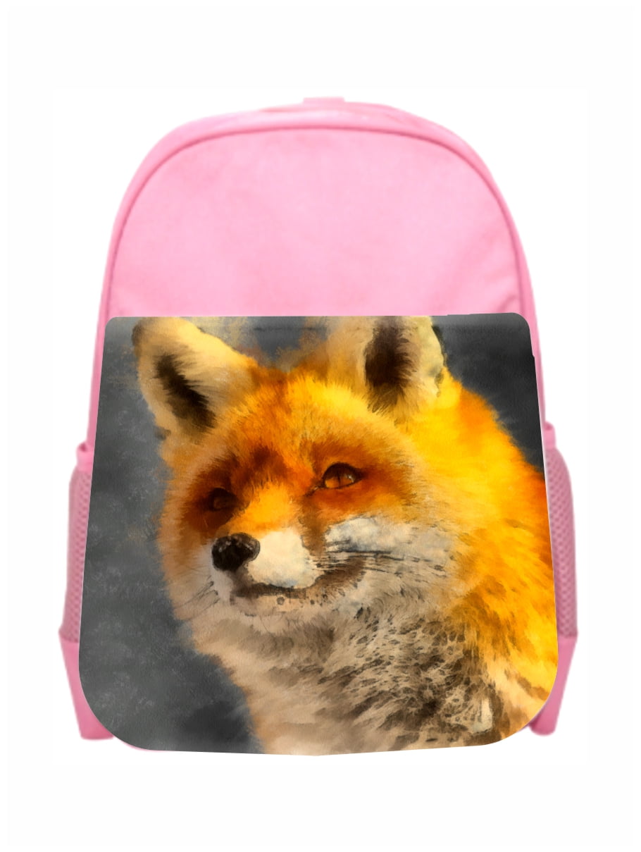 Accessory Avenue Childrens Backpacks Animal Fox Art Girls Kids Pre