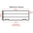 thumbnail image 3 of ArtBin Plastic Pencil Case, Charcoal, 1 Count, 3 of 3
