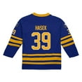 thumbnail image 3 of Men's Mitchell & Ness Dominik Hasek Royal Buffalo Sabres 1995-96 Power Play Jersey, 3 of 3