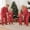 Red Kids, variant on Family Pajamas Matching Set, Long Sleeve Shirt with Pants Plaid Sleepwear Loungewear