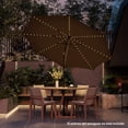 thumbnail image 4 of Sombrilla Exterior Costway Ø300 cm con Solar LED 112 Luces Parasol Inclinable Manivela 8 Costillas Protección UV, 4 of 9