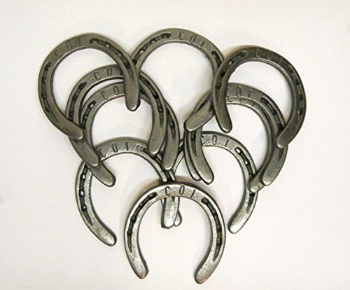 30 pc Horseshoes Pony 3 1/2 x 3 Cast Iron for Crafts and Decoration w/Token 
