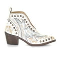 thumbnail image 3 of CORRAL Adult Female J Toe Studs Bootie, Color: White, Size: 7.5, Width: M, 3 of 5