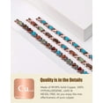 thumbnail image 5 of Vagzen Heart Copper Magnetic Bracelet for Women, Magnetic Jewelry, Natural Turquoise Stone, 5 of 7