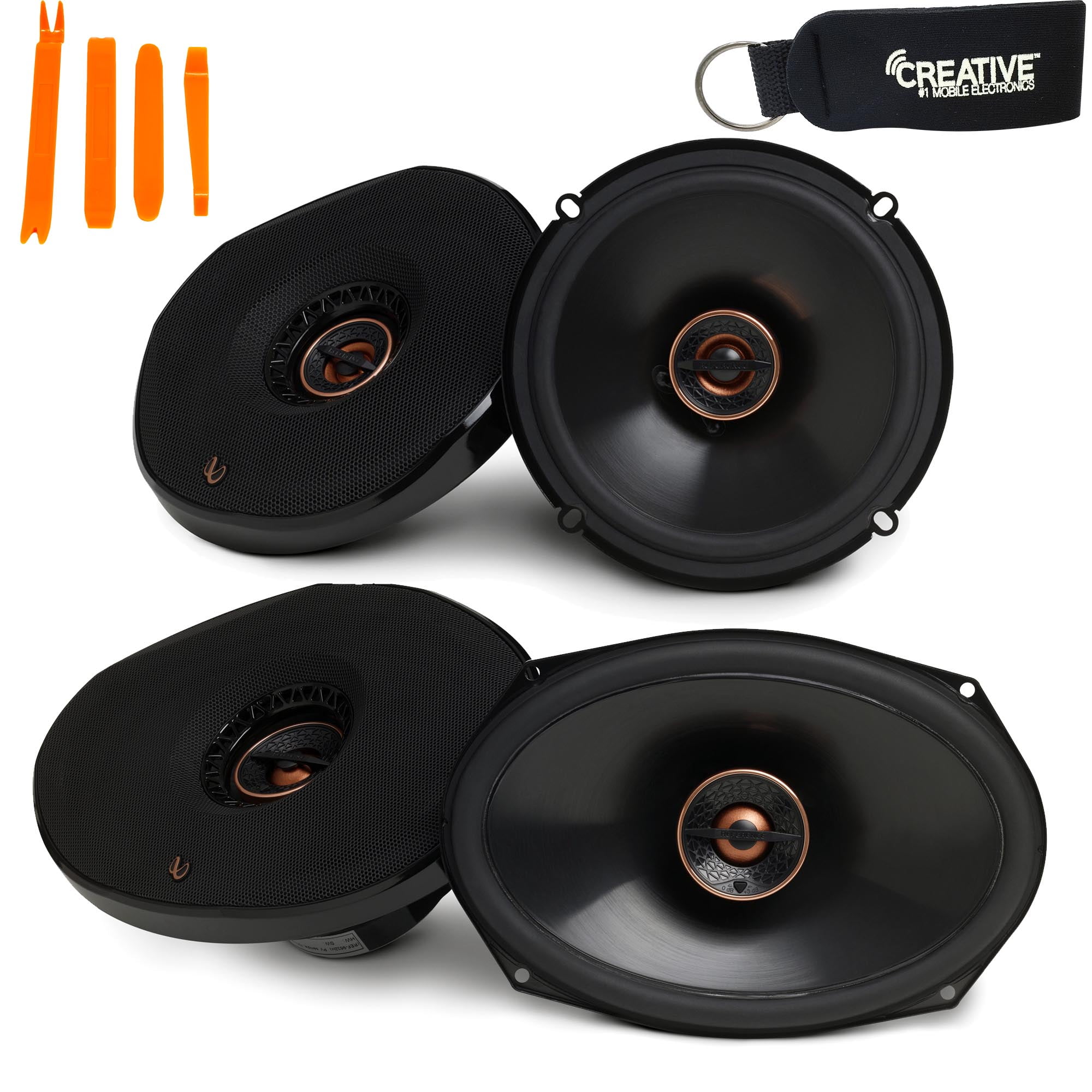 Infinity Reference REF6532EX 6.5" 2Way Car Audio Speakers, And REF