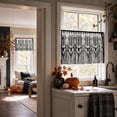 thumbnail image 6 of Miwamany Halloween Lace Short Curtain, Black Bat Spider Web Sheer Valance, Gothic Window Treatment for Kitchen Bedroom Living Room Home Party Decor, 6 of 7