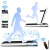 4.75HP 2 In 1 Folding Treadmill with Remote App Control White