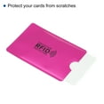 thumbnail image 3 of Uxcell Protector NFC Holder RFID Blocking Credit Card Sleeves Rose Red 10Pack, 3 of 5