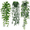 green, variant on KIRIFLY Indoor Faux Hanging Greenery Eucalyptus Plants (3 Pack)